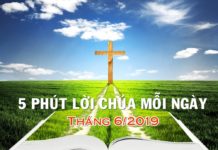 5 phút Lời Chúa mỗi ngày – Tháng 6/2019
