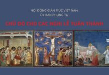 Chữ đỏ cho các nghi lễ Tuần thánh