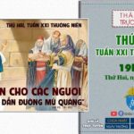 GPVO – Thánh lễ trực tuyến ngày 23-8-2021: Thư Hai tuần XXI thường niên, lúc 19g30