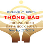 Ban Giáo lý – Đức tin: Thông báo về việc dạy và học giáo lý, năm học 2023 – 2024